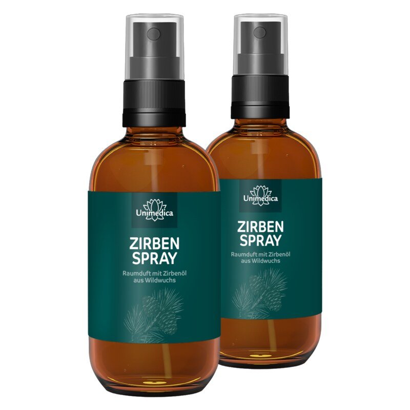 Set: Pine Spray, room scent with pine oil from wild growth, 2 x 100 ml - by Unimedica
