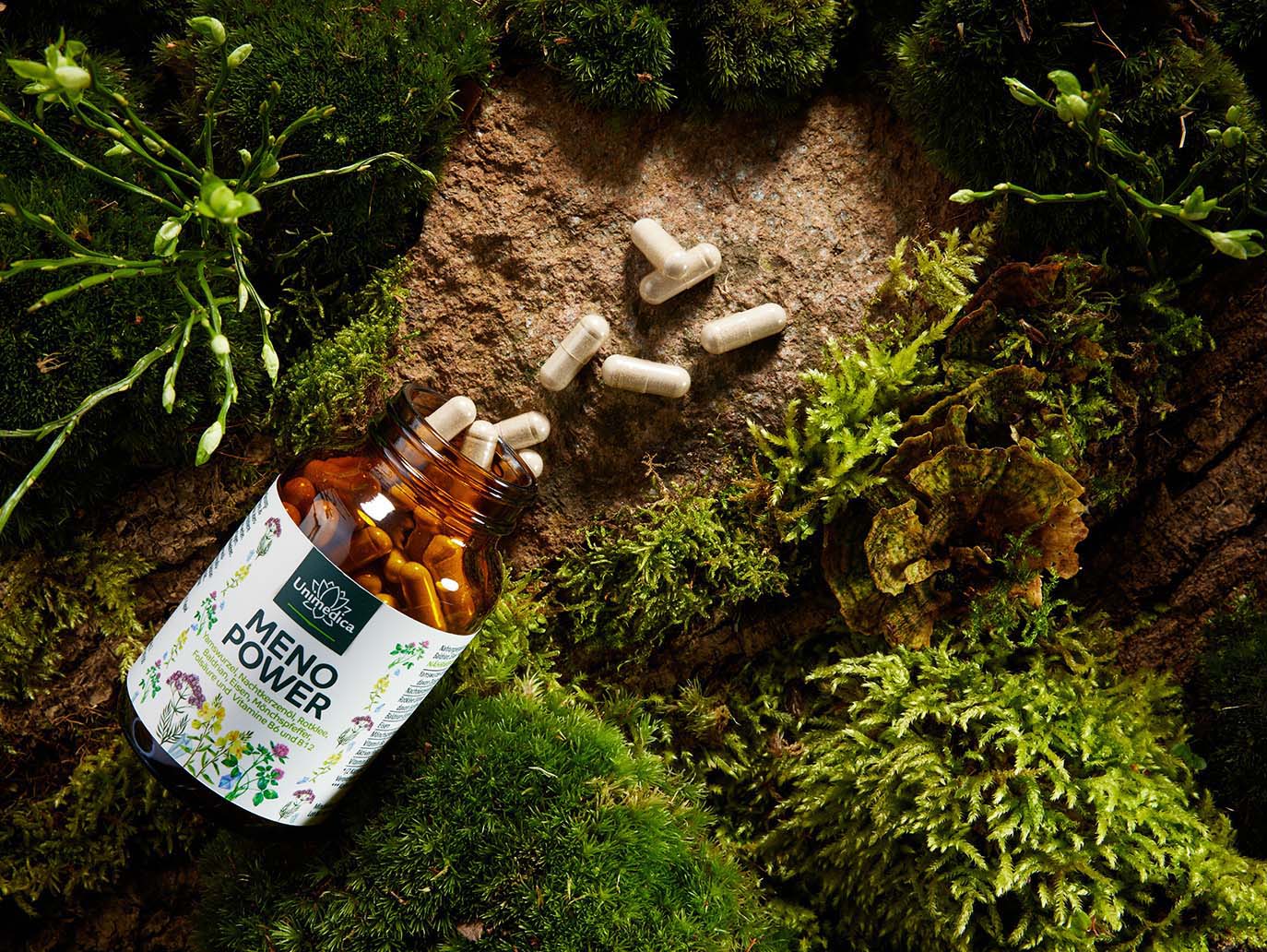 Menopower* - including yam root, evening primrose oil, iron and B vitamins - 90 capsules - from Unimedica