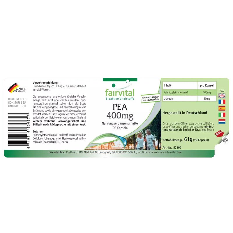 PEA 400mg - Fairvital - 90 capsules