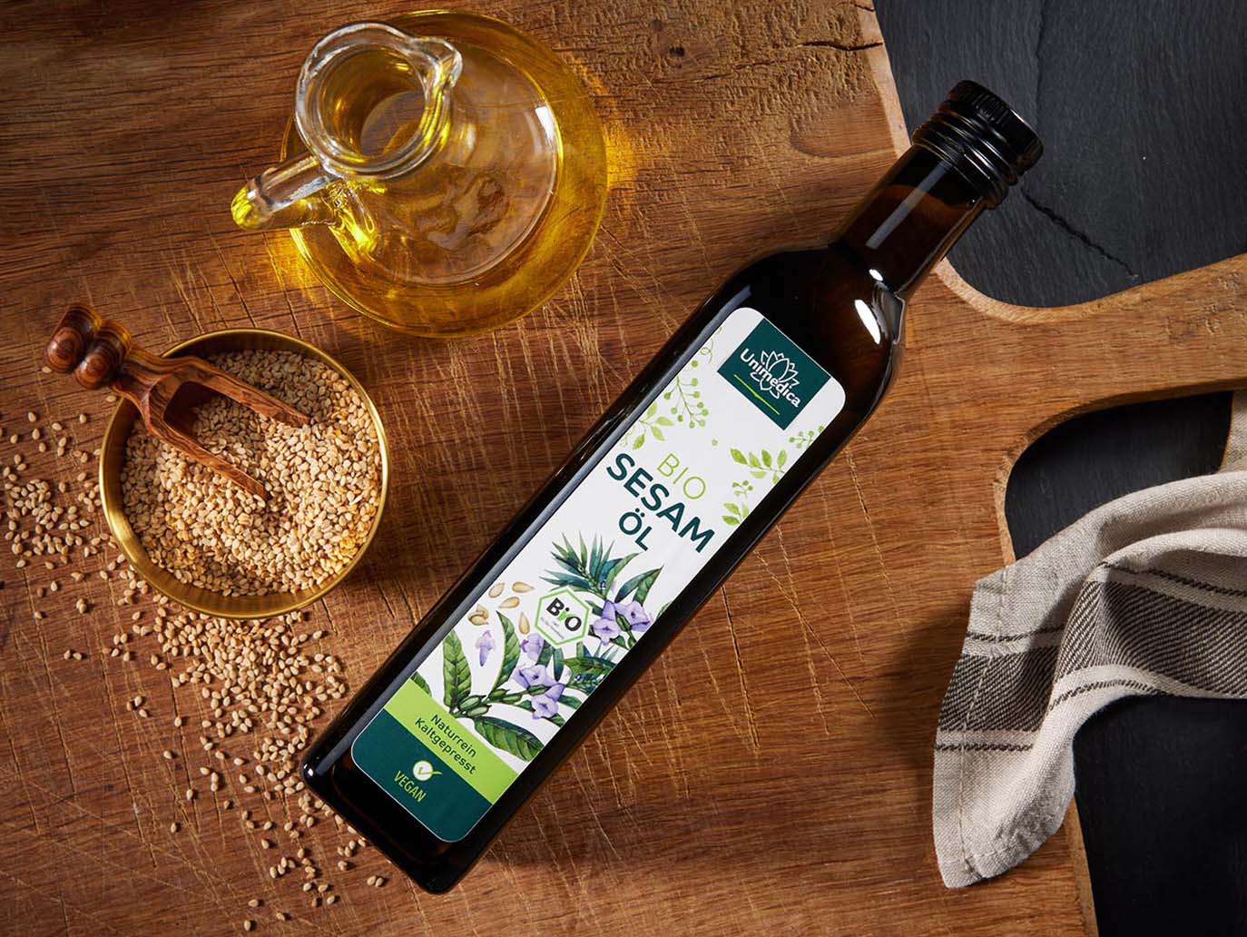 Organic sesame oil - 500 ml - from Unimedica