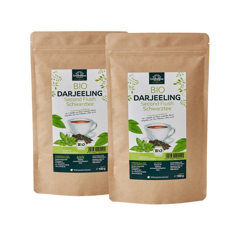 Organic Darjeeling 2nd Flush - 2 x 100 g - from Unimedica