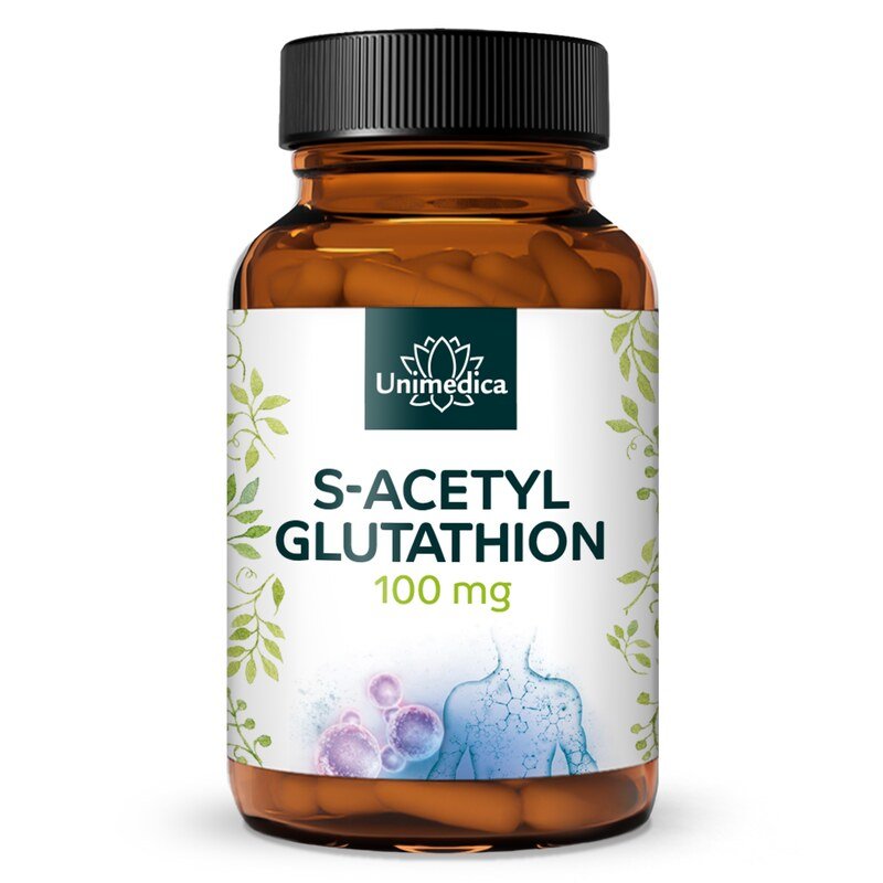 S-acetyl glutathione  stable form of glutathione  100 mg per daily dose (1 capsule)  60 capsules  by Unimedica