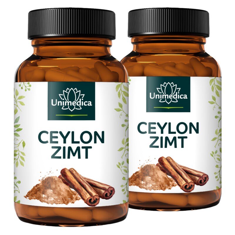 Set: Ceylon Cinnamon Extract 10:1 - 2 x 120 Capsules - by Unimedica
