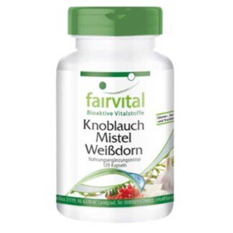 Garlic Mistletoe Hawthorne - 120 capsules