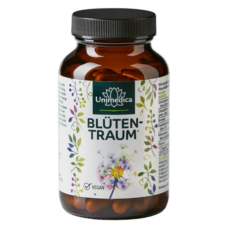 Blossom Dream  complex with quercetin, black cumin seed extract, turmeric, zinc and vitamins  90 capsules  from Unimedica