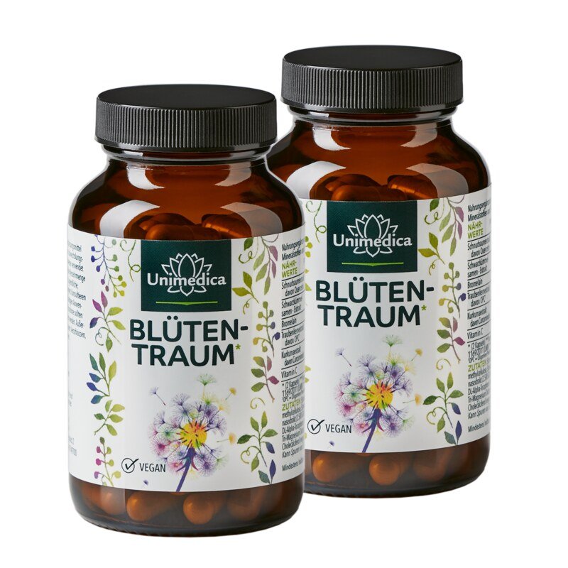 Set: Blossom Dream*  complex with quercetin, black cumin seed extract, turmeric, zinc and vitamins  2 x 90 capsules  by Unimedica