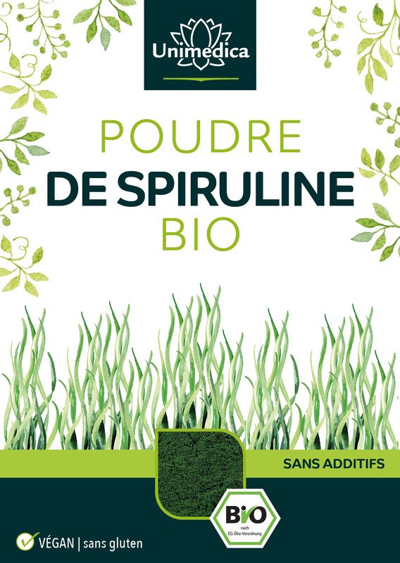 2er-Sparset: Bio Spirulina Pulver - 2 x 500g - von Unimedica