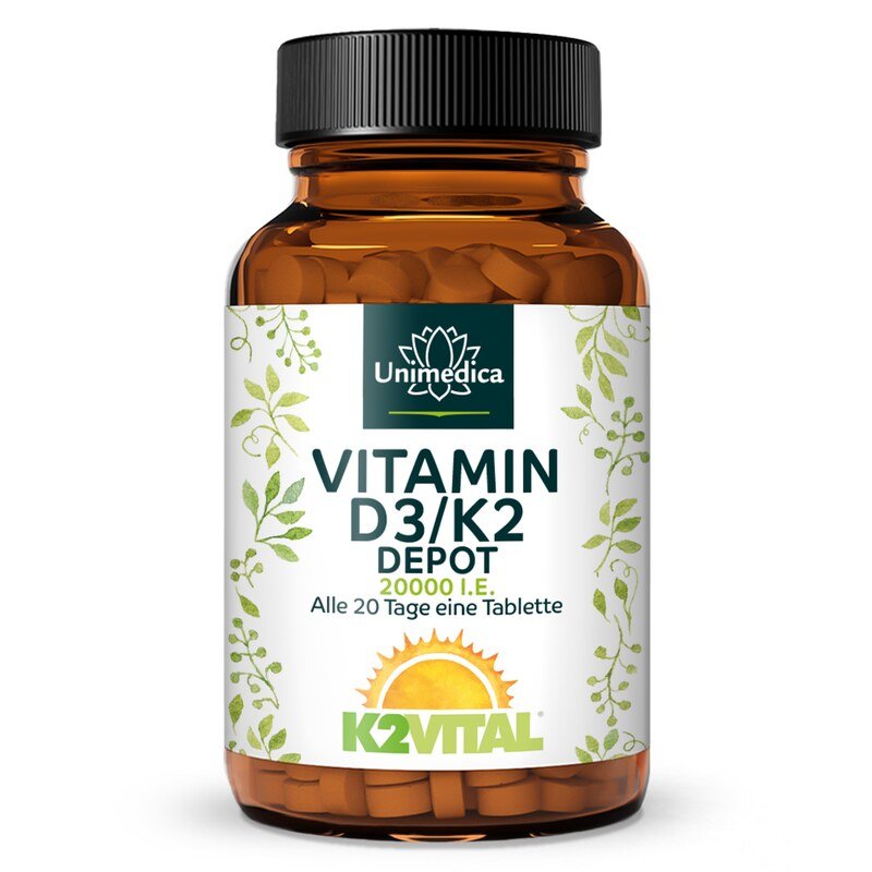 Vitamin D3 / K2 Depot - 180 tablets - from Unimedica