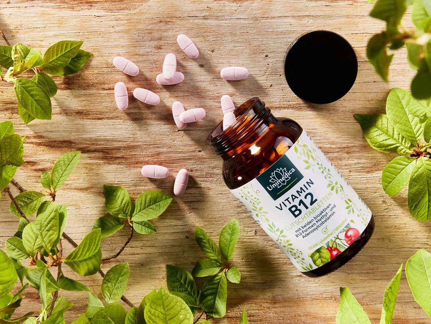 Vitamin B12 lozenges  100 tablets - per daily dose  from Unimedica